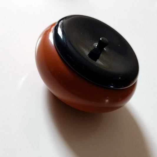 [Living Heritage] Auspicious Persimmon Lacquer Tea Caddy