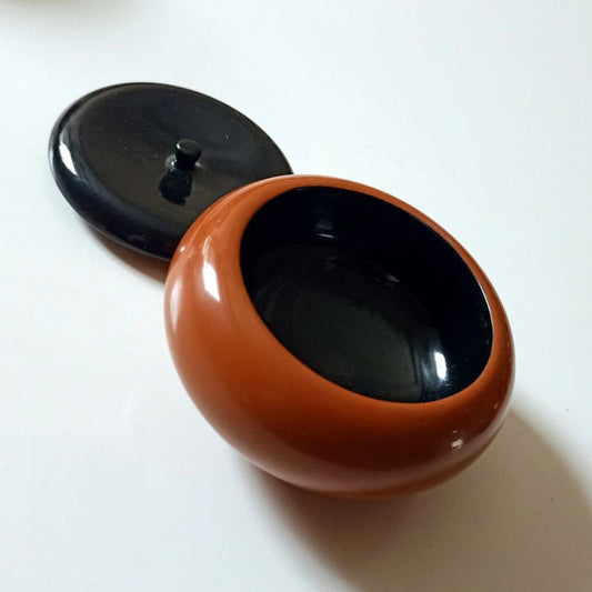 [Living Heritage] Auspicious Persimmon Lacquer Tea Caddy