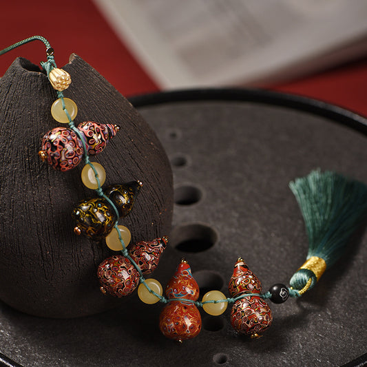 [Living Heritage] "Five Fortunes" Gourd Cluster Charm
