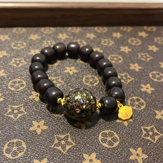 [Living Heritage] Sandalwood & Galaxy Lacquer Bracelet