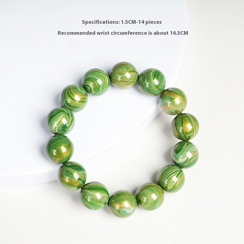 [Living Heritage] Flowing Lacquer Beaded Bracelet